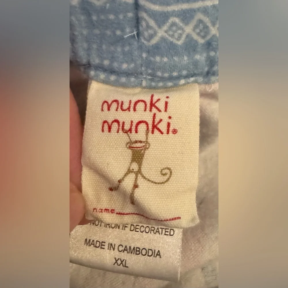 Munki Munki Women’s Flannel Pajama Pants Bundle Owls and Skis Size XXL